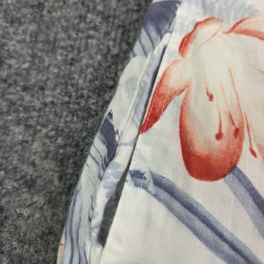 Tommy Bahama Dress Shift Womens XS White Linen Floral Tropical‎ Short Sleeve - Picture 3 of 12